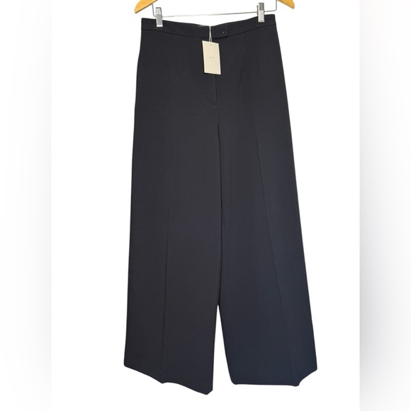 OAK + FORT Pants - NWT Oak + Fort Navy Blue wide Leg Trousers size 8